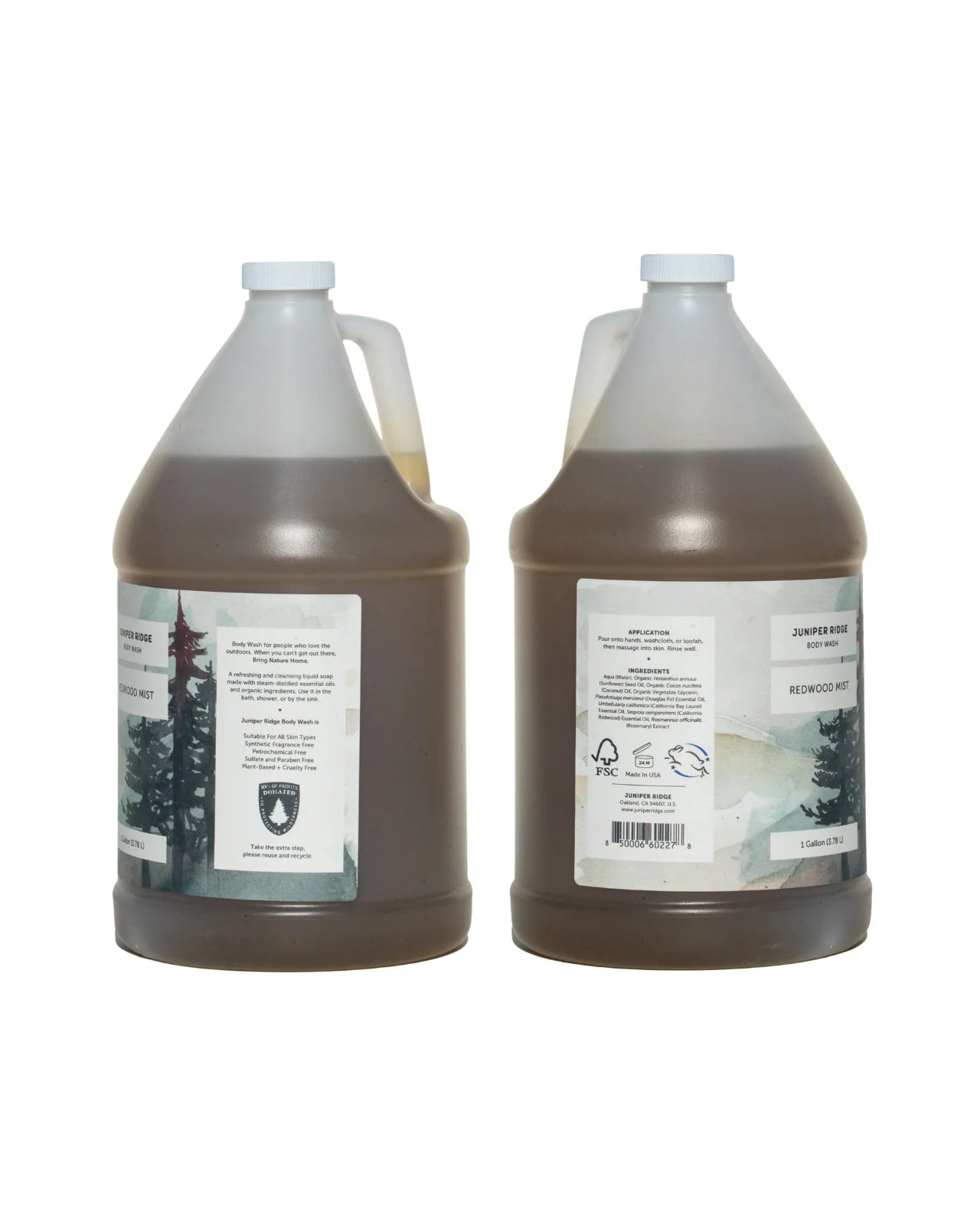 Redwood Mist Body Wash Gallon