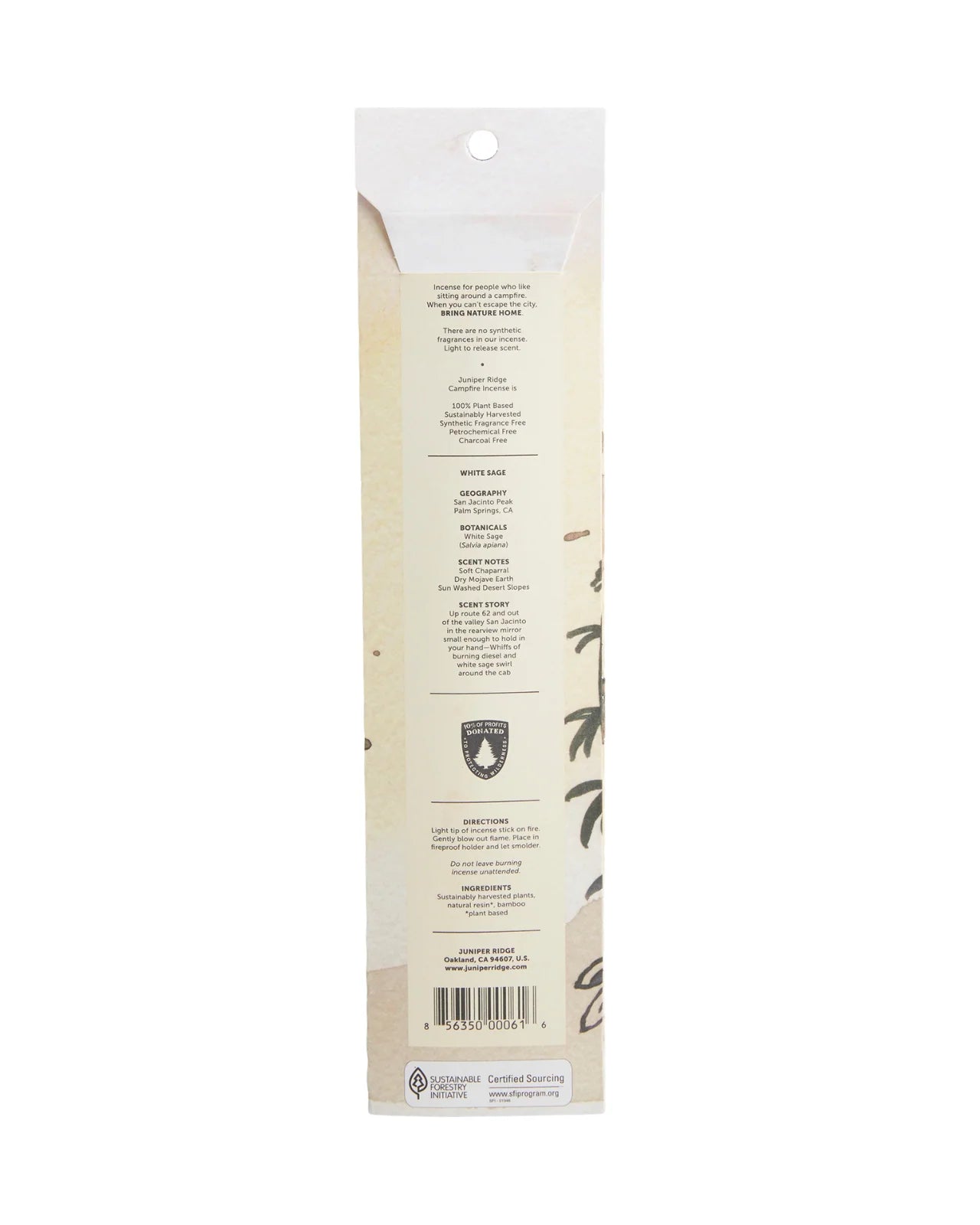 White Sage Campfire Incense (20 Sticks)