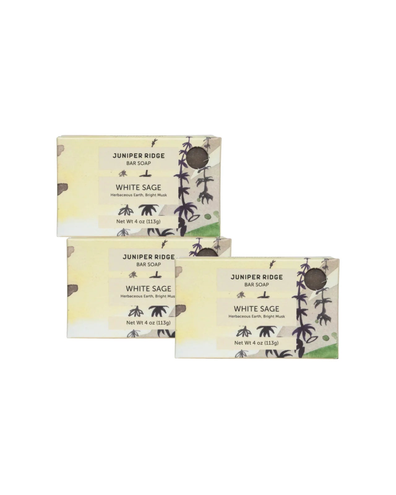 White Sage Bar Soap 3-Pack