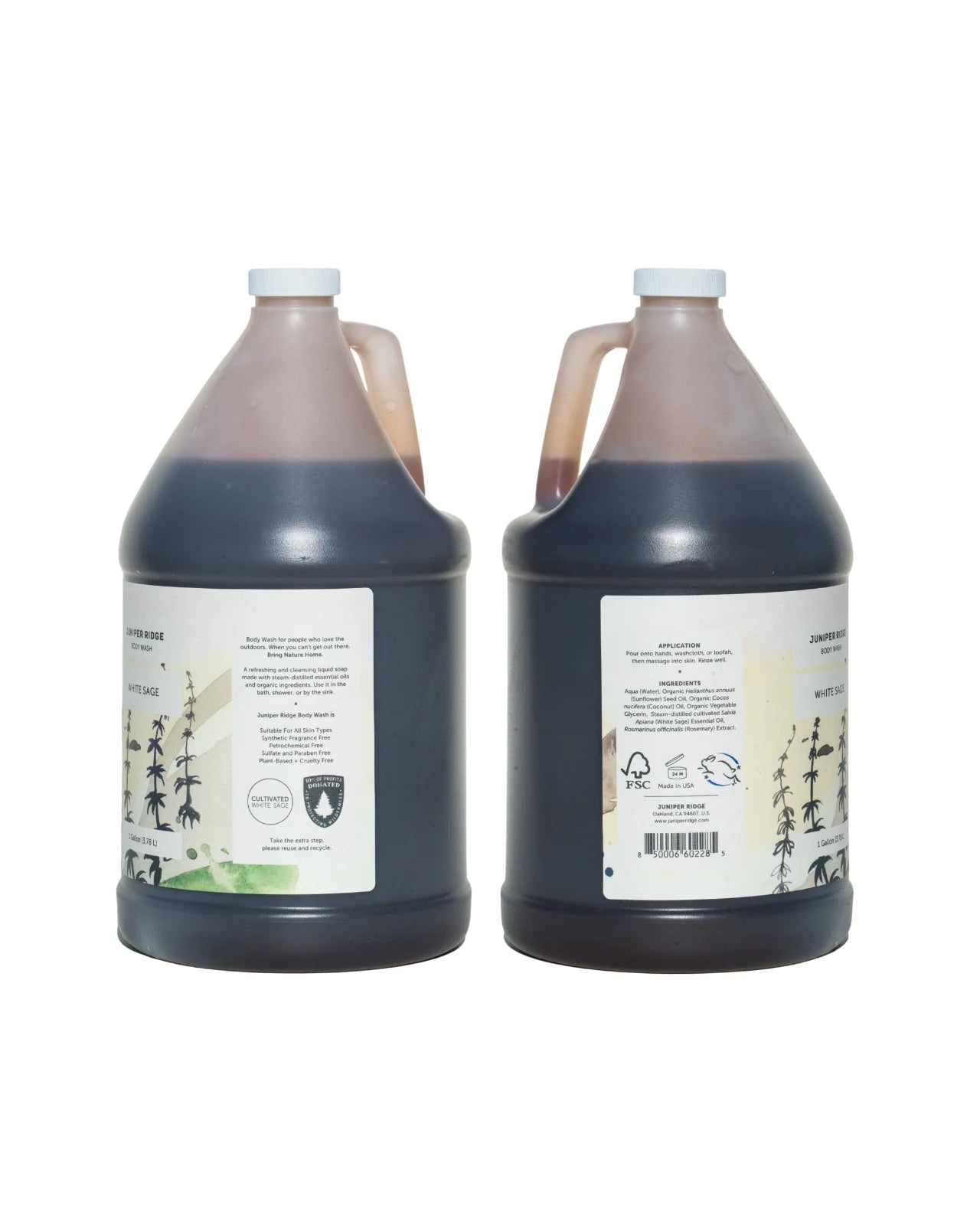 White Sage Body Wash Gallon
